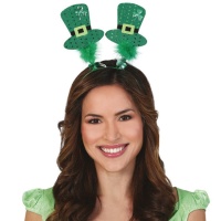 Diadema con chisteras de San Patricio