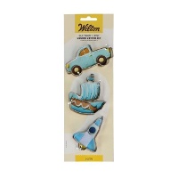 Cortadores de coche, barco y nave - Wilton - 3 unidades