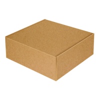 Caja de 30 x 30 x 9 cm para tarta cuadrada kraft