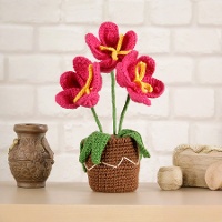 Kit de Amigurumis - Tiesto de flores - DMC