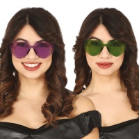 Gafas con forma de corazón sin montura colores surtidos