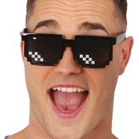 Gafas de pixel cuadradas