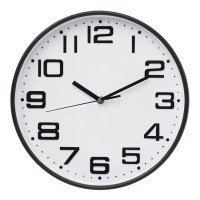 Reloj de pared blanco y negro de 30 cm - DCasa