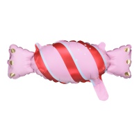 Globo de caramelo rosa de 40 x 16,5 cm - PartyDeco - 1 unidad