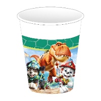 Vasos de cartón de La Patrulla Canina Dino Movie de 200 ml - 8 unidades