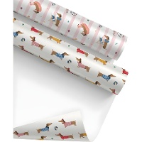 Papel de regalo de Perro salchica de 2 x 0,70 m - 1 unidad