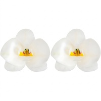 Obleas de flores de Orquídeas de 8,5 x 7,5 cm - Dekora - 10 unidades