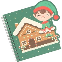 Libreta de Elfo navideño