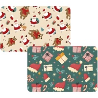 Mantel individual de 43 x 28 cm diseño navideño - 1 unidad
