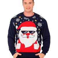 Jersy de Navidad de Papá Noel para hombre