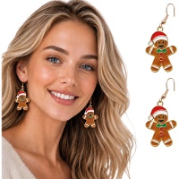 Pendientes de muñeco de jengibre