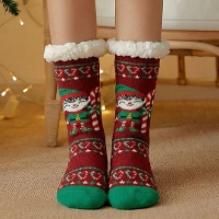 Calcetines de Elfo con borreguito - talla 33-42 - 1 par