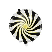 Globo espiral redondo metalizado de colores surtidos de 35 cm - PartyDeco - 1 unidad