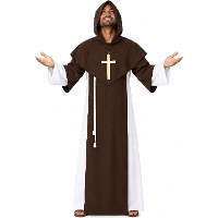 Disfraz de monje medieval para hombre