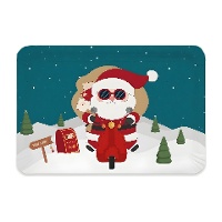Bandeja de 25 x 34 cm de plástico de Papá Noel