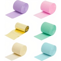 Papel crepé de colores pastel