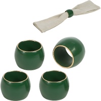 Anillo para servilleta royal verde - 4 unidades