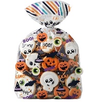 Bolsa para dulces de Halloween Boo de 20 x 17 cm - Wilton - 20 unidades