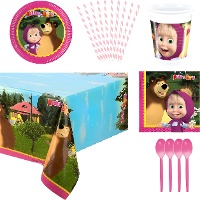 Pack para fiesta de Masha y el oso - 8 personas