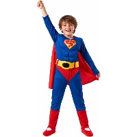 Disfraz de super hombre con capa para niño