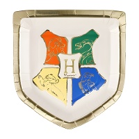 Platos de Harry Potter con Escudo de Hogwarts de 26 x 18 cm - 6 unidades