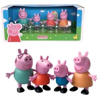 Set de figuras para tarta de Peppa Pig - 4 Unidades