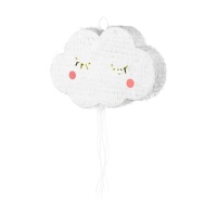 Pinata 3D de nube feliz - 50 x 32 x 9 cm