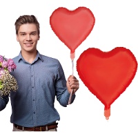 Globo de corazón rojo de 40 cm