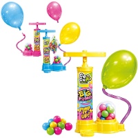 Bomba de aire con chilcles y globos - 1 unidad