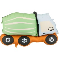 Globo de camión hormigonera de 81 x 48 cm