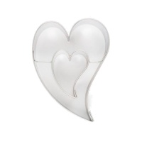 Cortador de doble corazón de 7 x 5 cm - Cookie Cutters