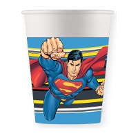 Vasos de Superman de 200 ml - 8 unidades
