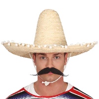 Sombrero de mejicano de 50 cm con borlas
