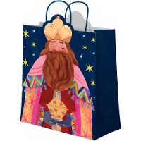 Bolsa regalo de 42 x 30 x 10 de Reyes Magos Gaspar