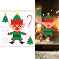 Decoración adhesiva de gel de Elfo