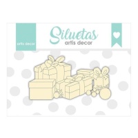 Chipboard de regalos de navidad - Artis decor - 1 unidad