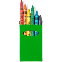 Ceras de colores en caja de colores - 6 unidades