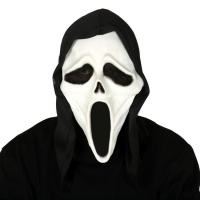 Máscara de asesino fantasma con capucha