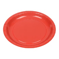 Platos de 20 cm de cartón de colores - 10 unidades - Best Products