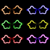 Gafas luminosas de estrella surtidas - 1 unidades
