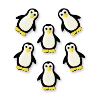 Figuras de azúcar de pingüinos - PME - 6 unidades