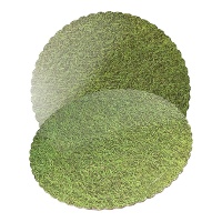 Base para tarta de 20 x 20 x 0,3 cm césped