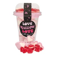 Vaso de corazones Love mallow love de 130 g - 1 unidad