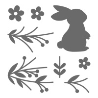 Troqueles de conejo de Pascua - Artemio - 3 unidades