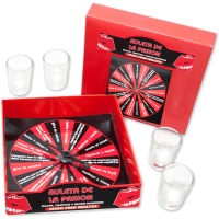 Juego de Ruleta de la pasión con chupitos