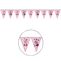 Banderín de Minnie y Daisy rosa - 2,3 m