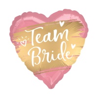 Globo de corazón satinado Team Bride de 45 cm - Anagram