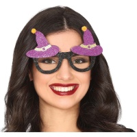 Gafas de bruja con sombreros