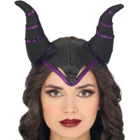 Diadema de cuernos malvada maléfica