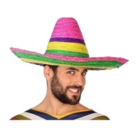 Sombrero mejicano multicolor de 50 cm